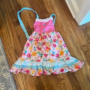 Ricrac and Ruffles size 6 halter dress
